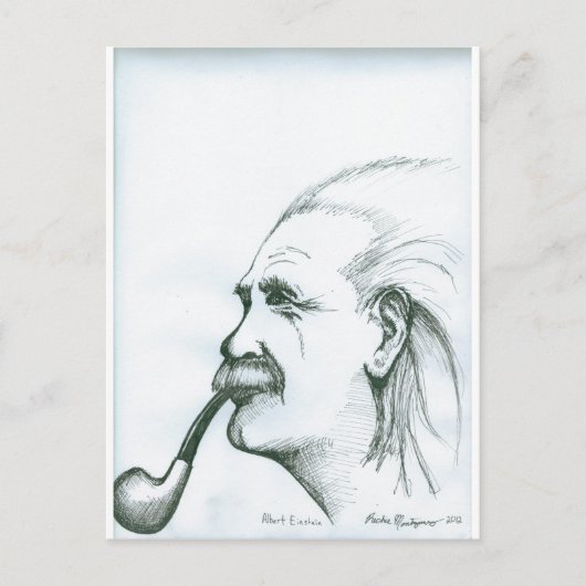 Albert Einstein.jpg Briefkaart (Voorkant)