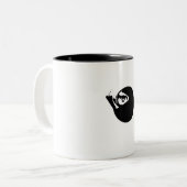 Albert Einstein - mok! Tweekleurige Koffiemok (Voorkant links)