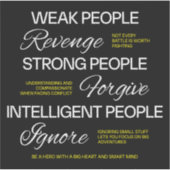 Albert Einstein Quote Minimalist Typography Wisdom Sticker (Voorkant)