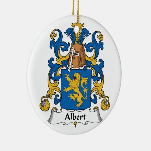 Albert Family Crest Keramisch Ornament (Rechts)