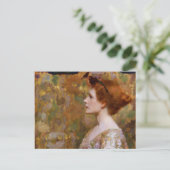 Albert Herter Woman met Red Hair Briefkaart (Staand voorkant)