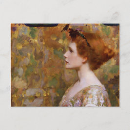 Albert Herter Woman met Red Hair Briefkaart