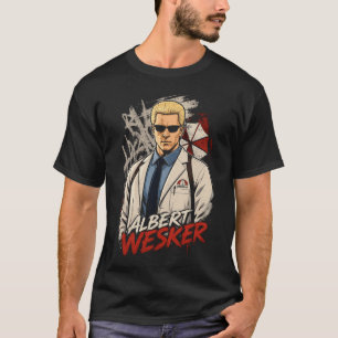 Albert Horror Wesker Art 03 Basic Donkere T-Shir T-shirt