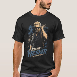 Albert Horror Wesker Art 08 Basic Donkere T-Shir T-shirt