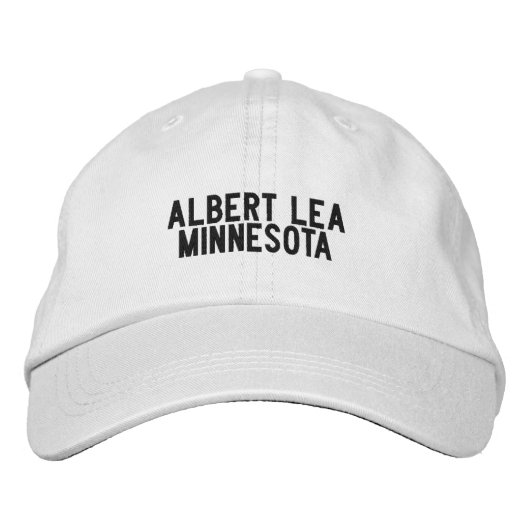 ALBERT LEA Minnesota Hoed Geborduurde Pet (Voorkant)