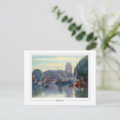 Albert Lebourg #30 - Briefkaart met fijne kunst (Staand voorkant)