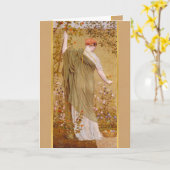 Albert Moore A garden CC0723 Wenskaart Kaart (Gele Bloem)