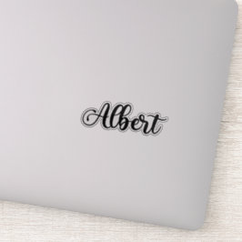 Albert Naam - Handgeschreven kalligrafie Sticker