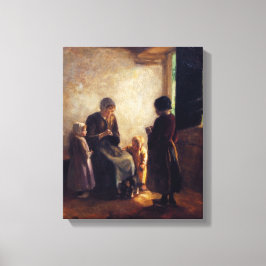  Albert Neuhuys De open deur Canvas Afdruk