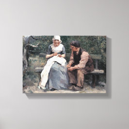  Albert Neuhuys Spring Canvas Afdruk