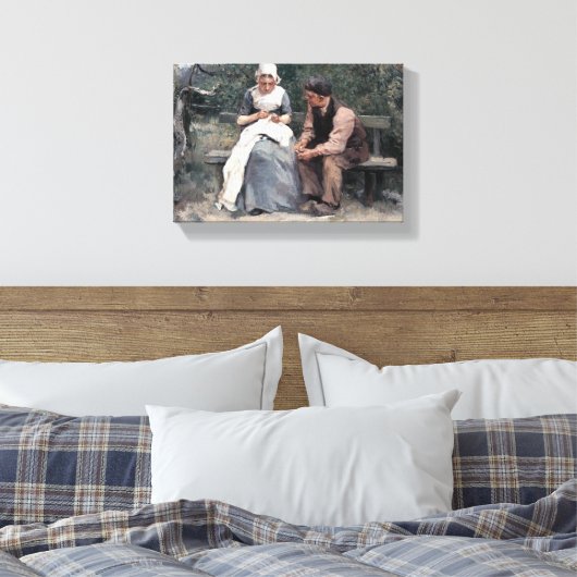  Albert Neuhuys Spring Canvas Afdruk (Insitu (Slaapkamer))