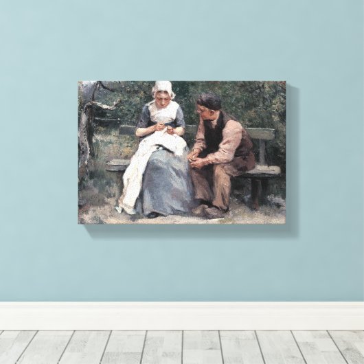  Albert Neuhuys Spring Canvas Afdruk (Insitu (Houten vloer))