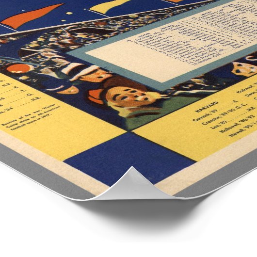  Albert Richard College Football Map Poster (Hoek)