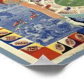  Albert Richard College Football Map Poster (Hoek)