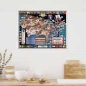  Albert Richard College Football Map Poster (Keuken)