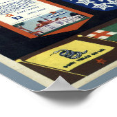  Albert Richard College Football Map Poster (Hoek)