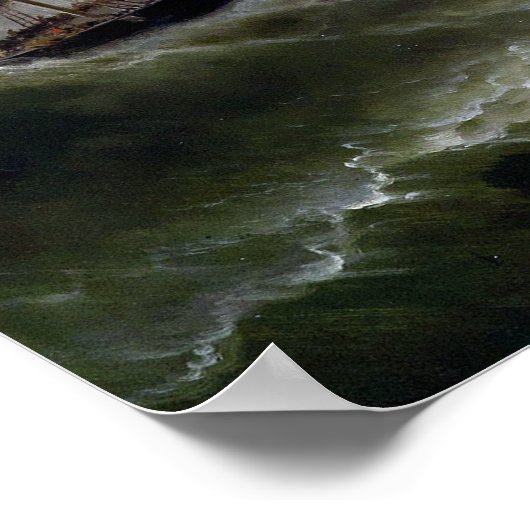 Albert Rieger Steamboot van de kust Poster (Hoek)