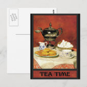 Albert Samuel Anker - Theetijd Briefkaart (Voorkant / Achterkant)
