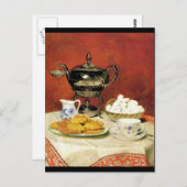 Albert Samuel Anker - Theetijd Briefkaart (Voorkant / Achterkant)