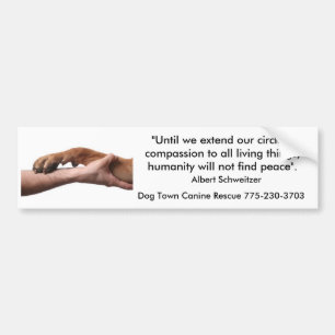 Albert Schweitzer citaat Bumpersticker