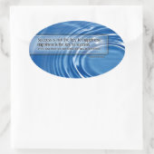 Albert Schweitzer Inspirerend citaat "Succes" Ovale Sticker (Tas)