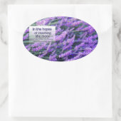 Albert Schweitzer Inspirerend quote "Flowers" Ovale Sticker (Tas)