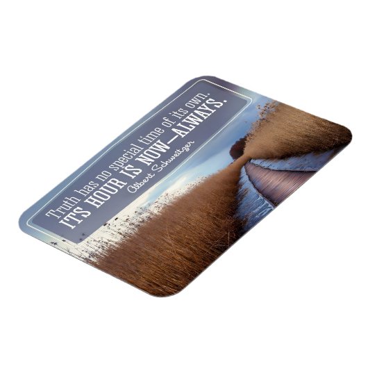 Albert Schweitzer Inspirerend Quote "Truth" Magneet (Linkerzijde)