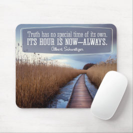 Albert Schweitzer Inspirerend Quote "Truth" Muismat