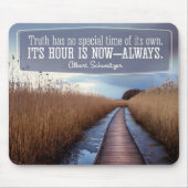 Albert Schweitzer Inspirerend Quote "Truth" Muismat (Voorkant)