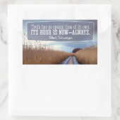 Albert Schweitzer Inspirerend Quote "Truth" Rechthoekige Sticker (Tas)