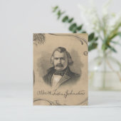 Albert Sidney Johnston Briefkaart (Staand voorkant)