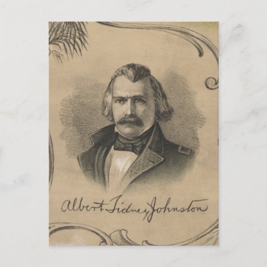 Albert Sidney Johnston Briefkaart (Voorkant)