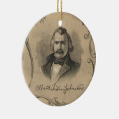 Albert Sidney Johnston Keramisch Ornament (Rechts)