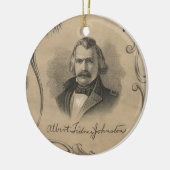 Albert Sidney Johnston Keramisch Ornament (Links)