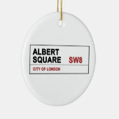 Albert Square London England Keramisch Ornament (Rechts)