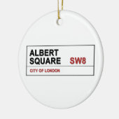 Albert Square London England Keramisch Ornament (Links)