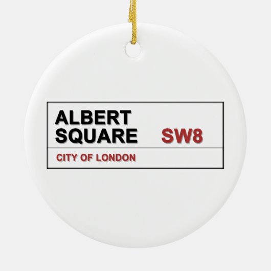 Albert Square London England Keramisch Ornament (Achterkant)
