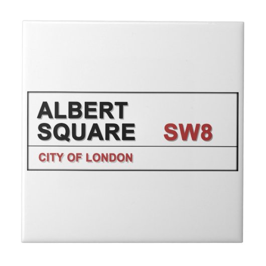 Albert Square London England Tegeltje (Voorkant)