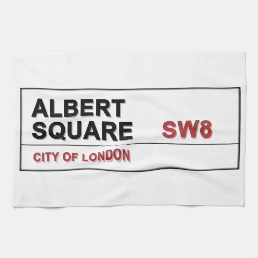 Albert Square London England Theedoek (Horizontaal)