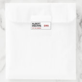 Albert Square London England Vierkante Sticker (Tas)
