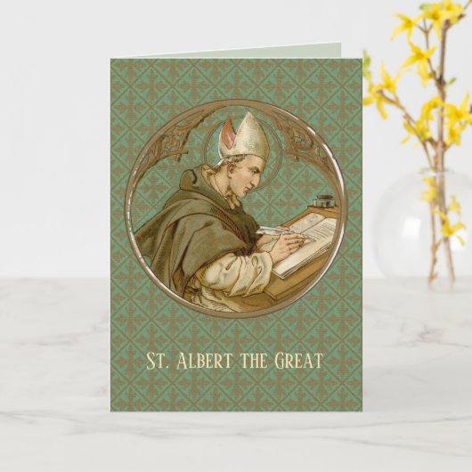 Albert the Great (BK 013) Blank Greeting Kaart (Gele Bloem)