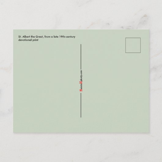 Albert the Great (BK 013) Briefkaart (Achterkant)