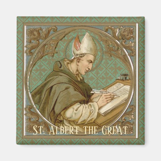 Albert the Great (BK 013) Square Magneet (Voorkant)
