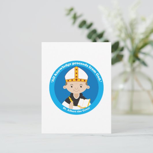 Albert the Great Briefkaart (Staand voorkant)