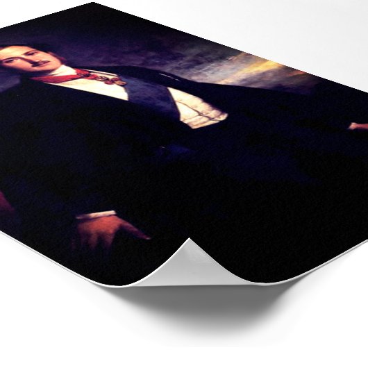 Albert van Saxe-Coburg en Gotha Sachsen Pos Poster (Hoek)