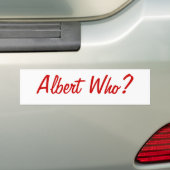 Albert Who? St. Louis Bumpersticker (Op auto)