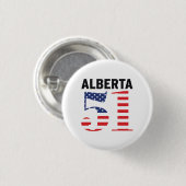 Alberta 51e Amerikaanse staat WEXIT Ronde Button 3,2 Cm (Voorkant /achterkant)