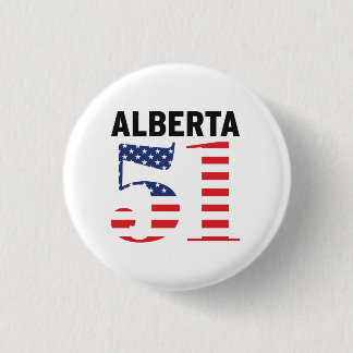 Alberta 51e Amerikaanse staat WEXIT Ronde Button 3,2 Cm