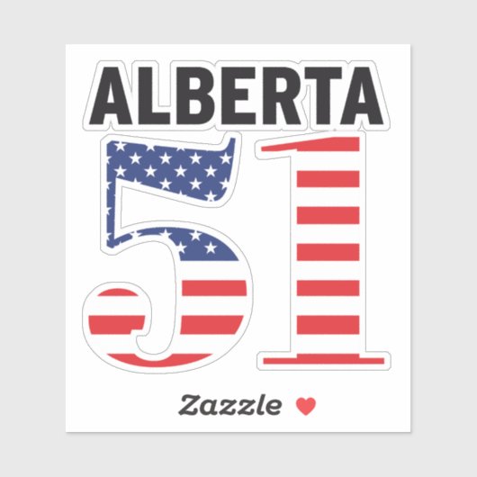 Alberta 51e Amerikaanse staat WEXIT Sticker (Vel)