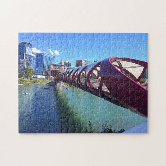 Alberta-brug Calgary. Legpuzzel (Horizontaal)